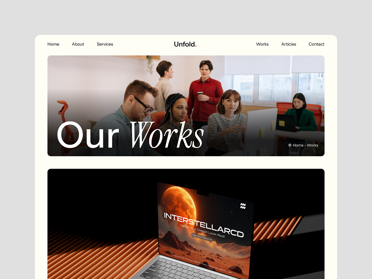 Unfold Template - Key Pages Crafted to Convert Image 2