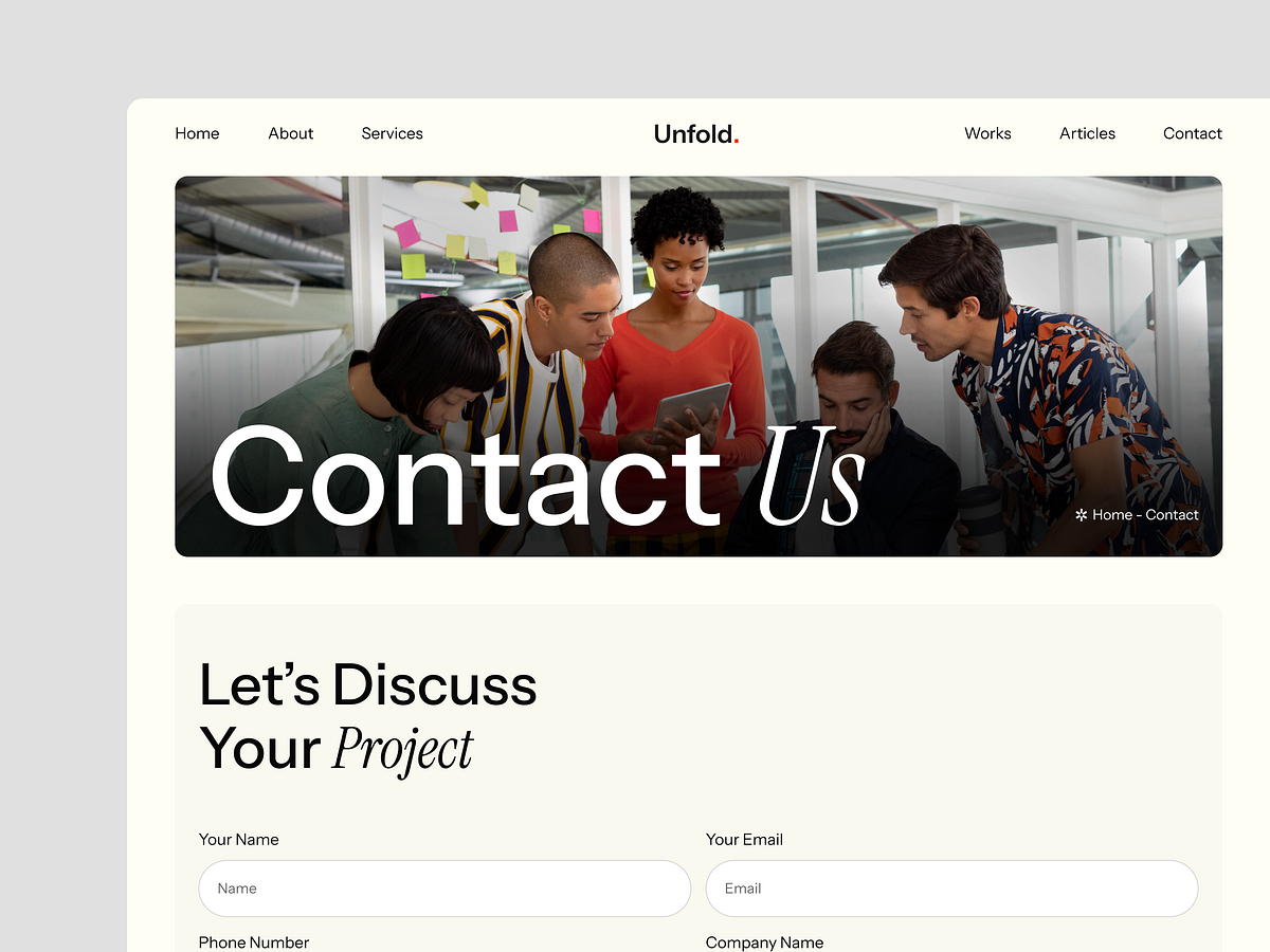 Unfold Template - Key Pages Crafted to Convert Image 4