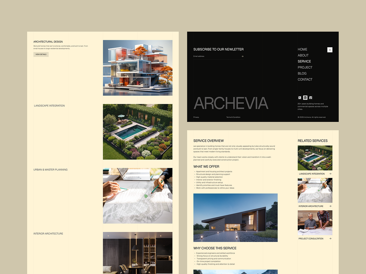 Archevia – Architecture Website Motion Design Image 3