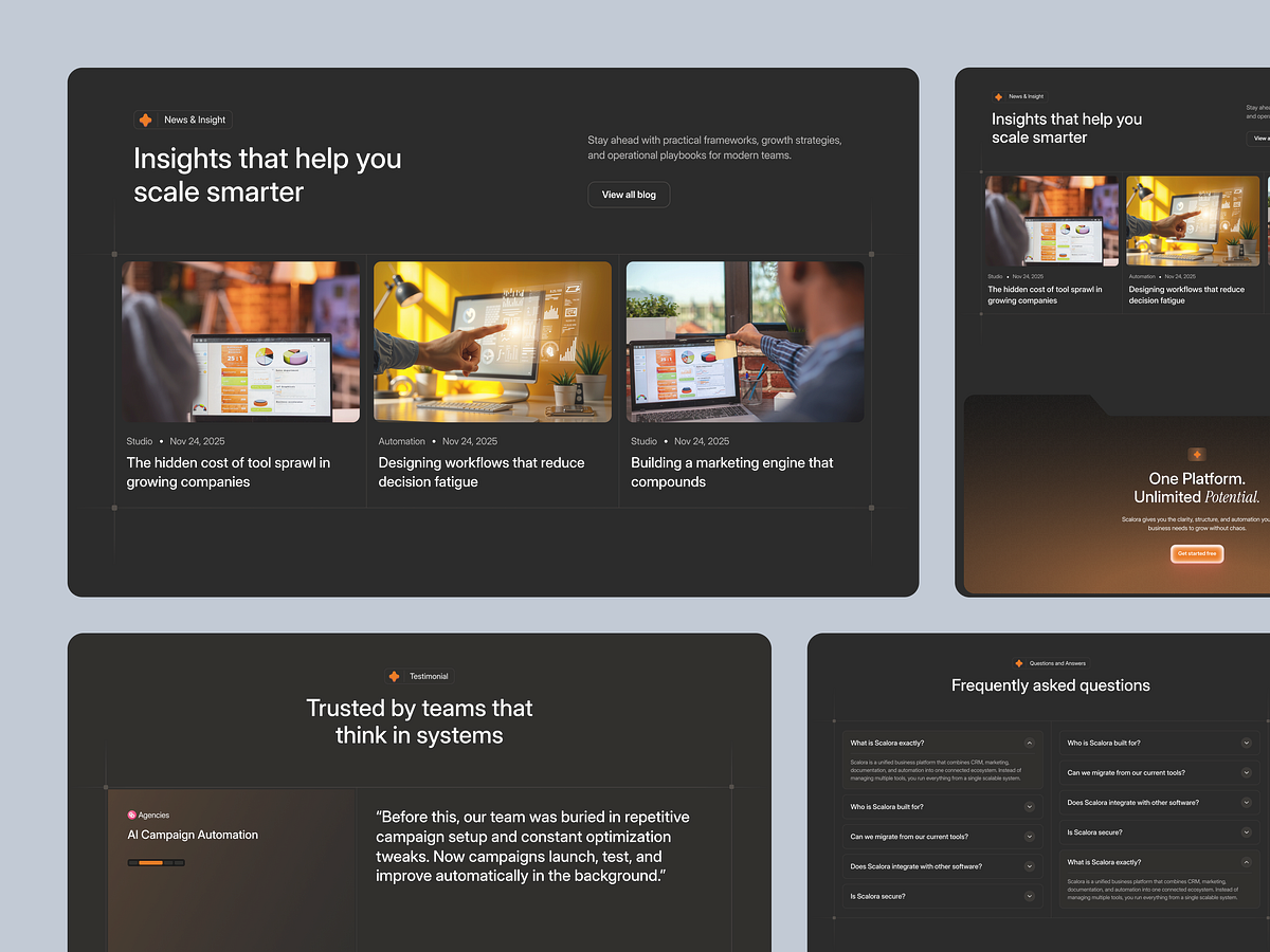 Scalora: AI Marketing SaaS Platform Image 1
