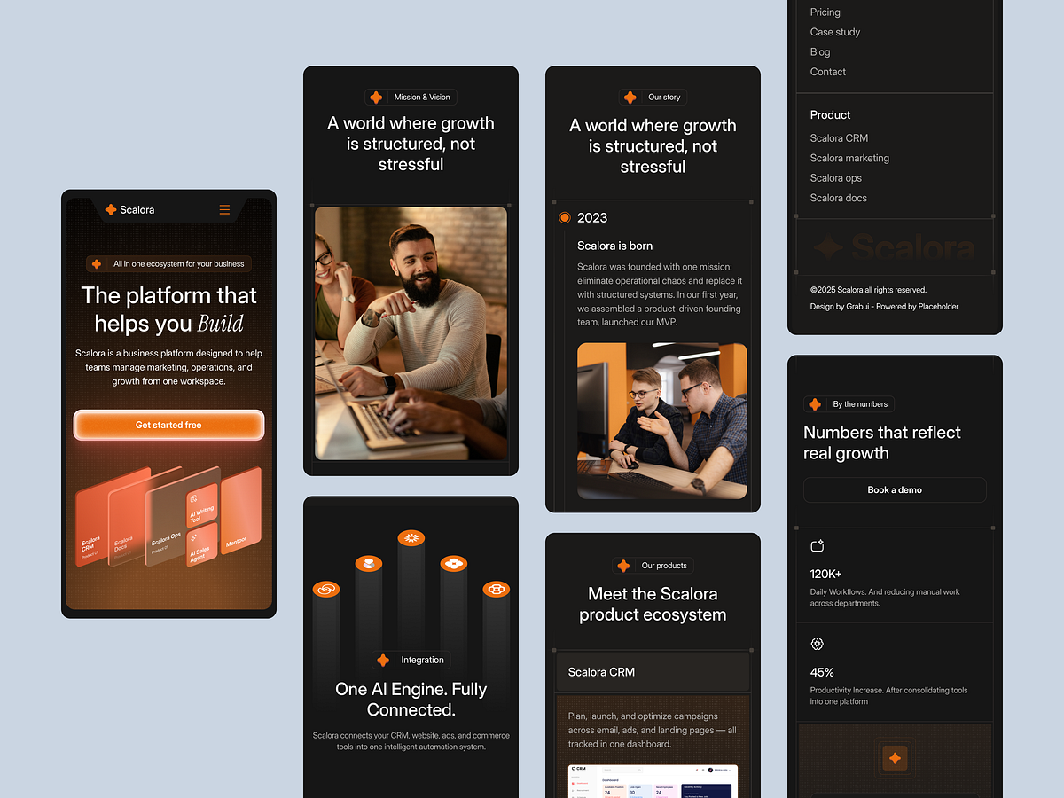 Scalora: Responsive B2B SaaS Design Image 1