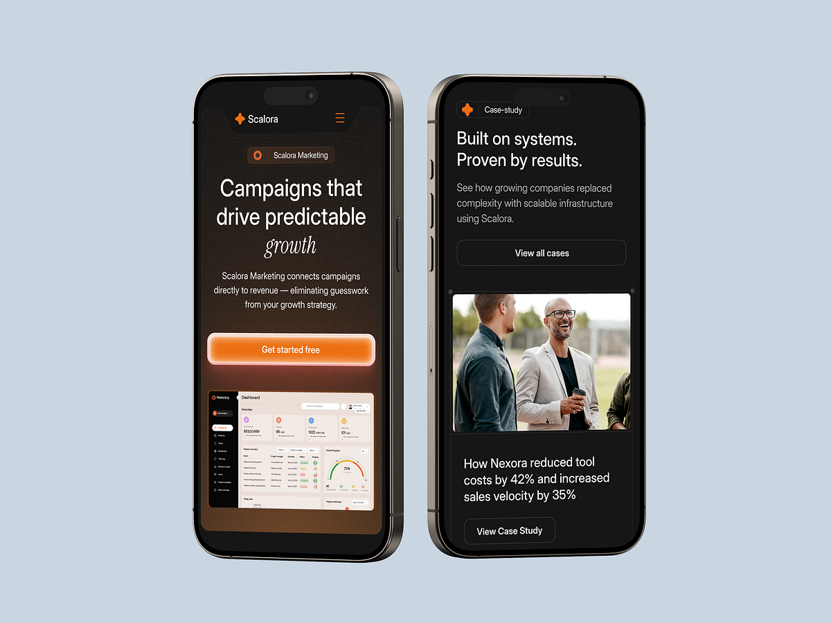 Scalora: Responsive B2B SaaS Design Image 2