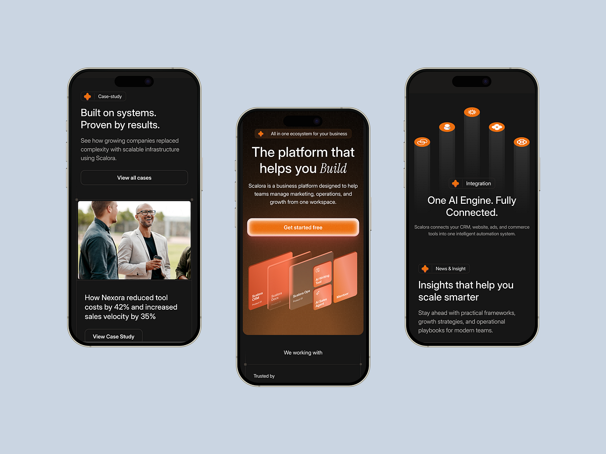 Scalora: Responsive B2B SaaS Design Image 3