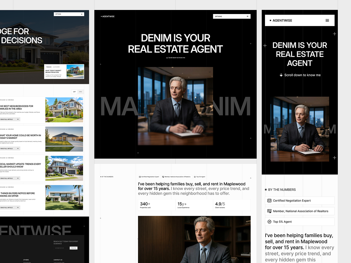 Agentwise - Home Valuation & Contact Page Design Image 3