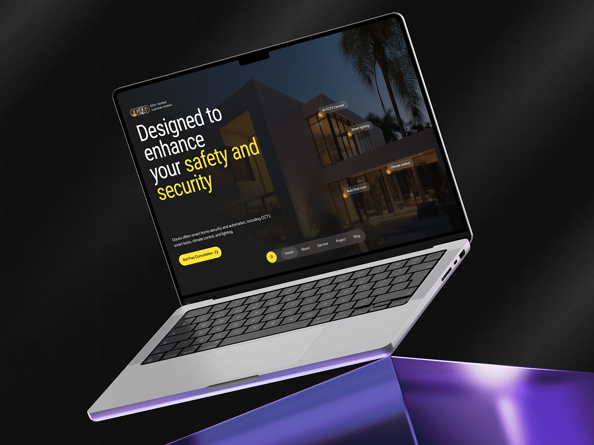 Smart Home Website Design Built Around Trust Image 0