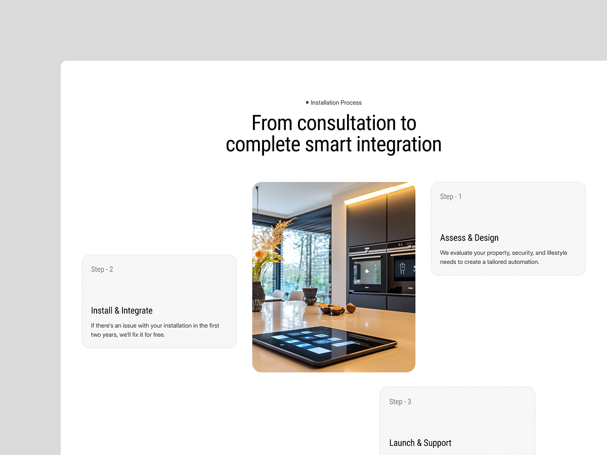 Smart Home Website Design Built Around Trust Image 2