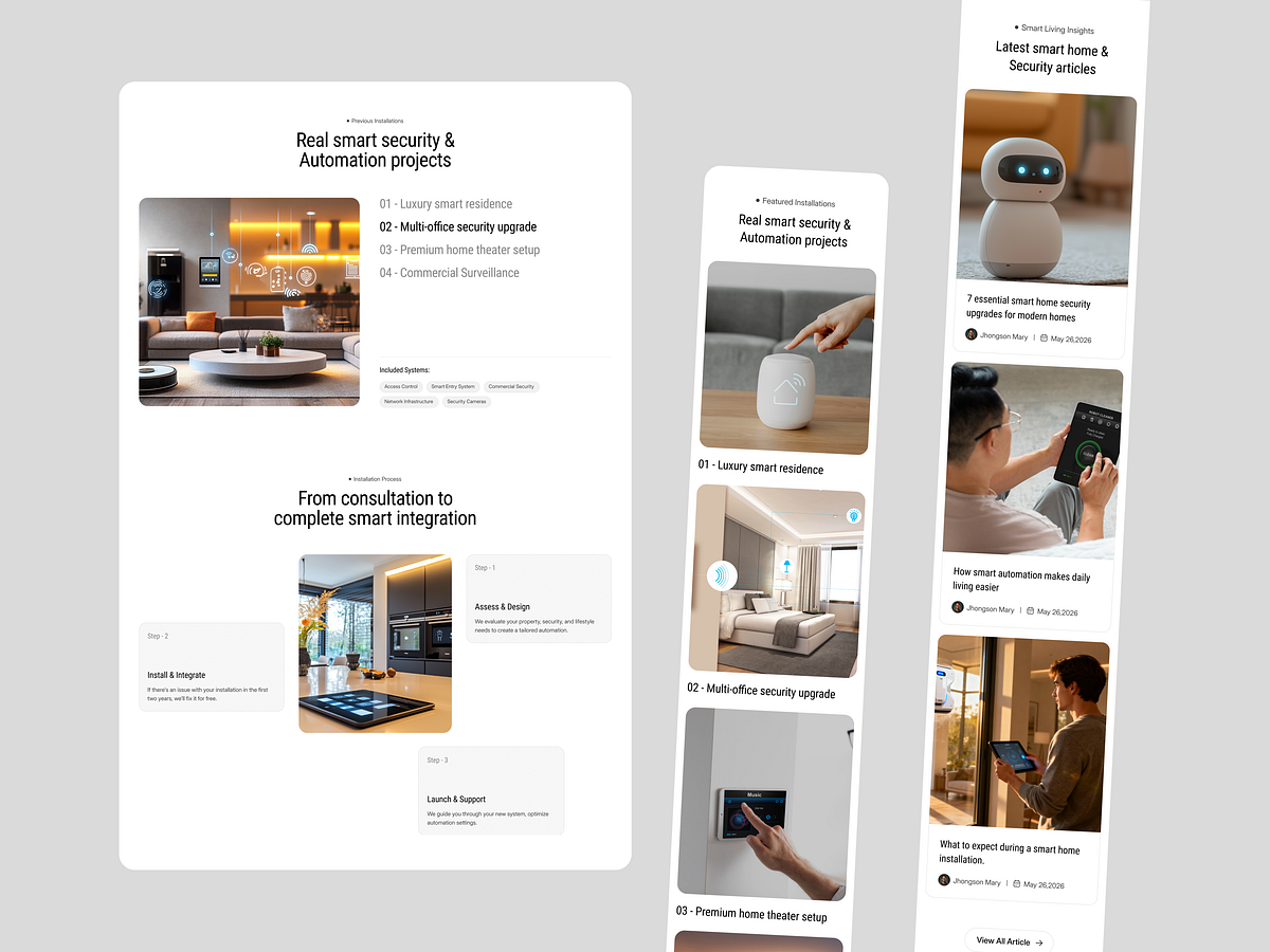 Smart Home Website Design Built Around Trust Image 4