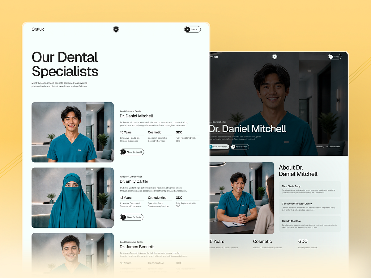 Patient-Friendly Dental Website Interactions Image 0