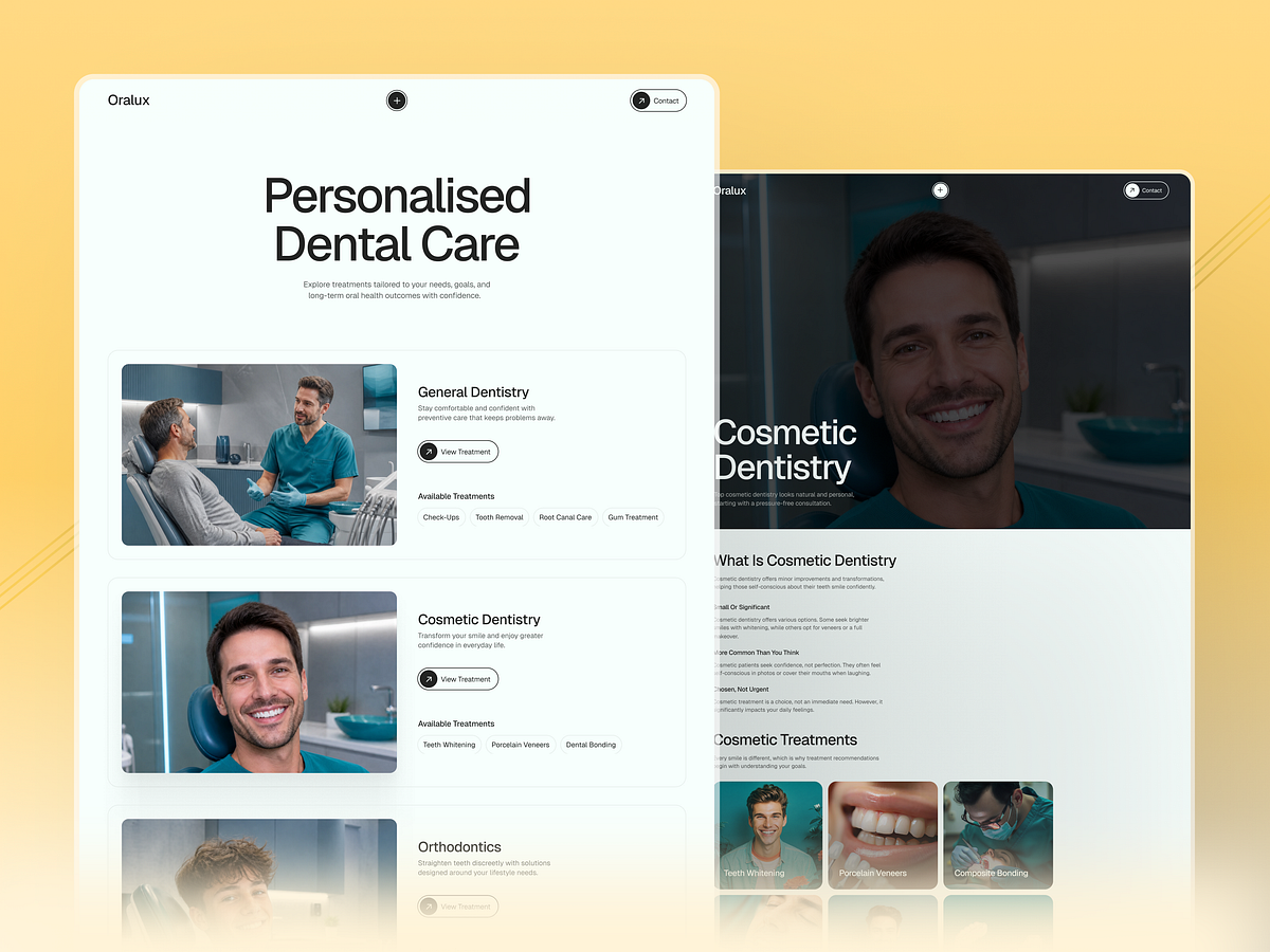 Patient-Friendly Dental Website Interactions Image 1