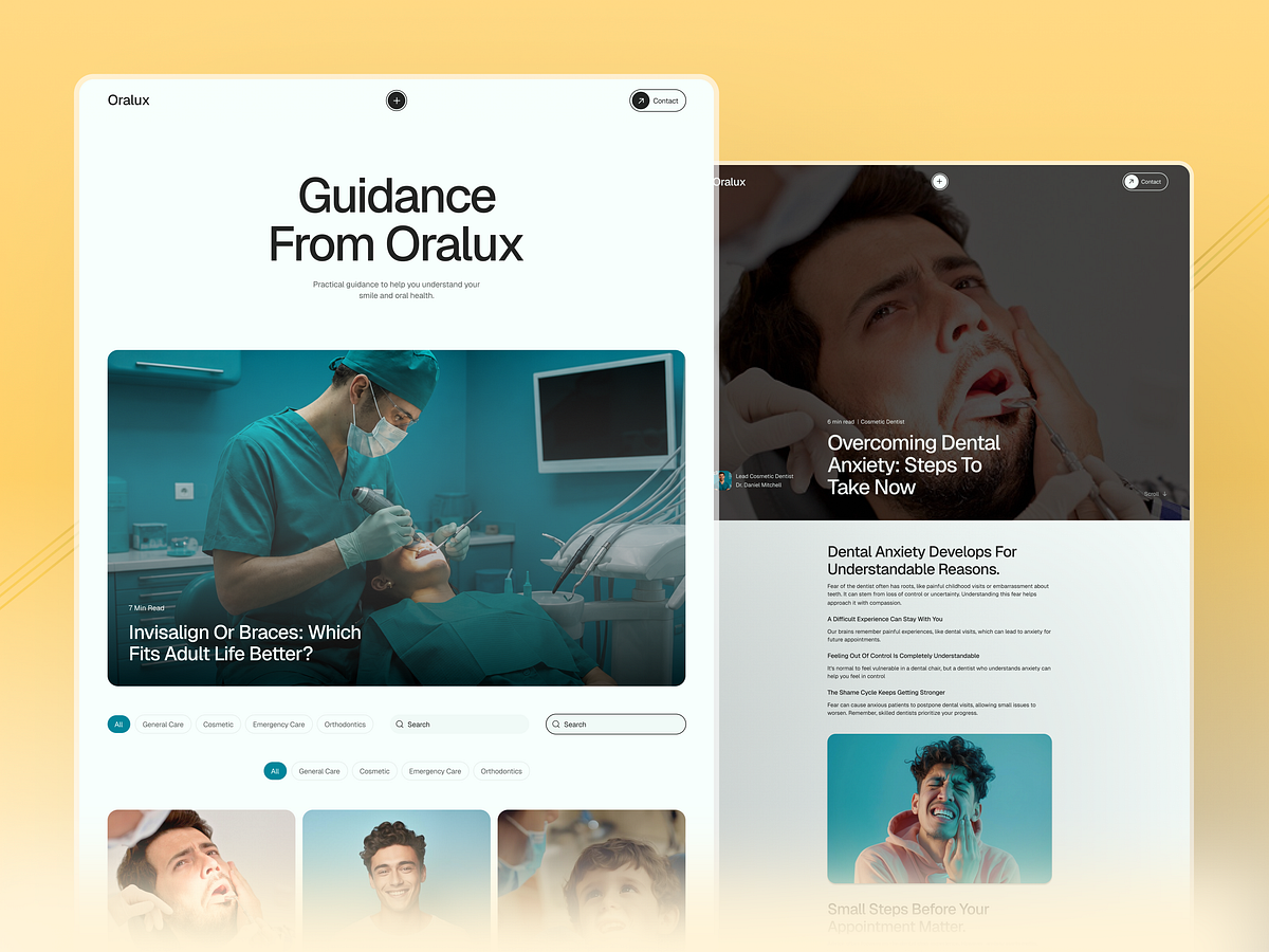 Patient-Friendly Dental Website Interactions Image 2