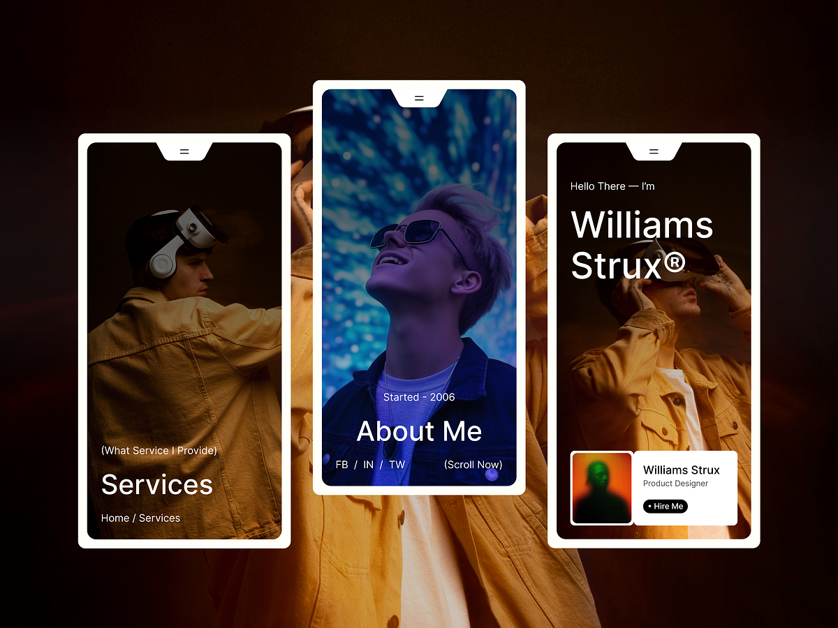 Struqx - Responsive service layout for a designer portfolio Image 1
