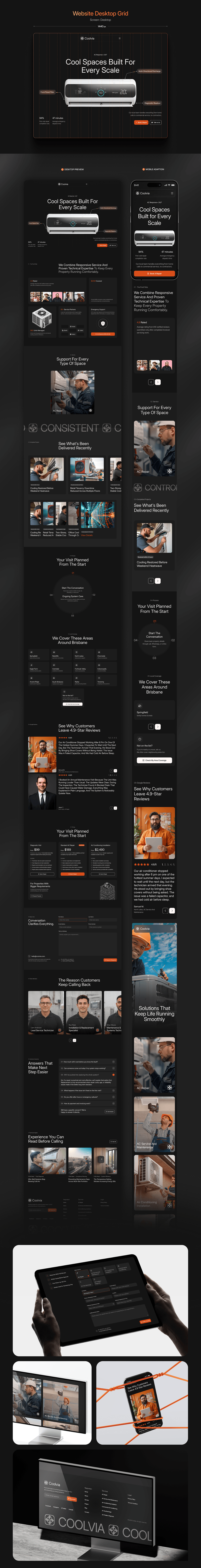 Coolvia - HVAC website design Case Study Image 4