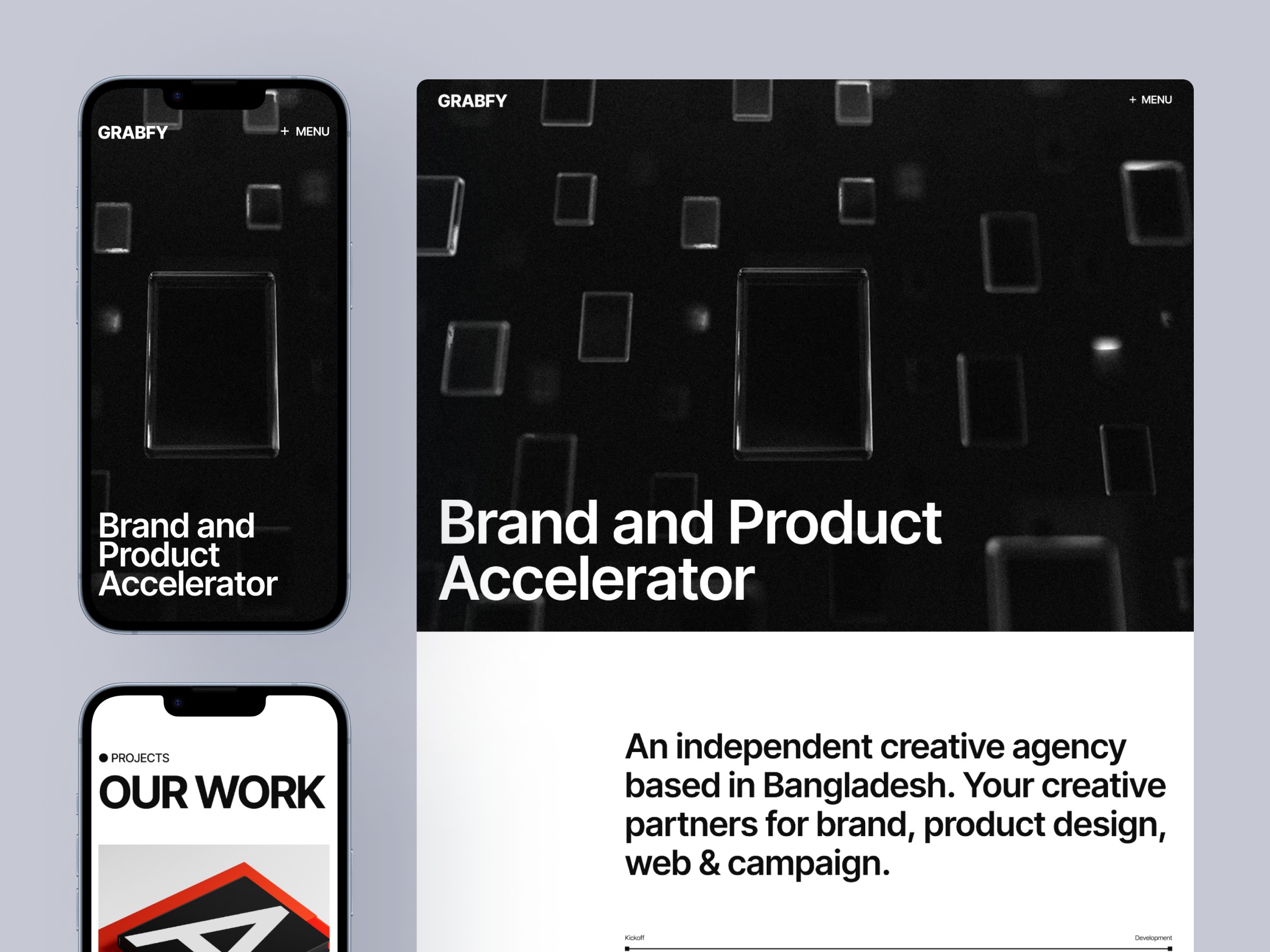 Grabfy: Responsive Portfolio Website Template by Grabui Library — Framer Marketplace