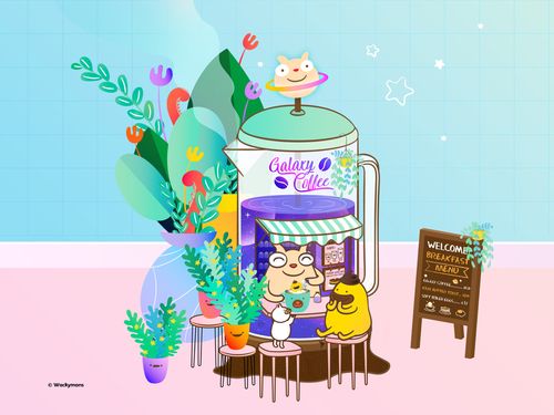 Galaxy Coffee Moments illustration
