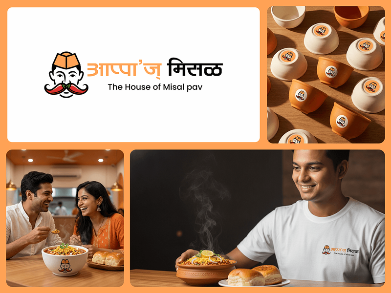 Appa’s Misal: Logo Design & Custom Mascot