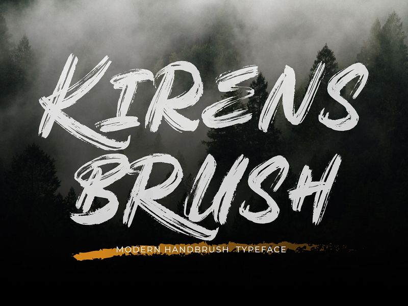 Kirens - Modern Handbrush Font