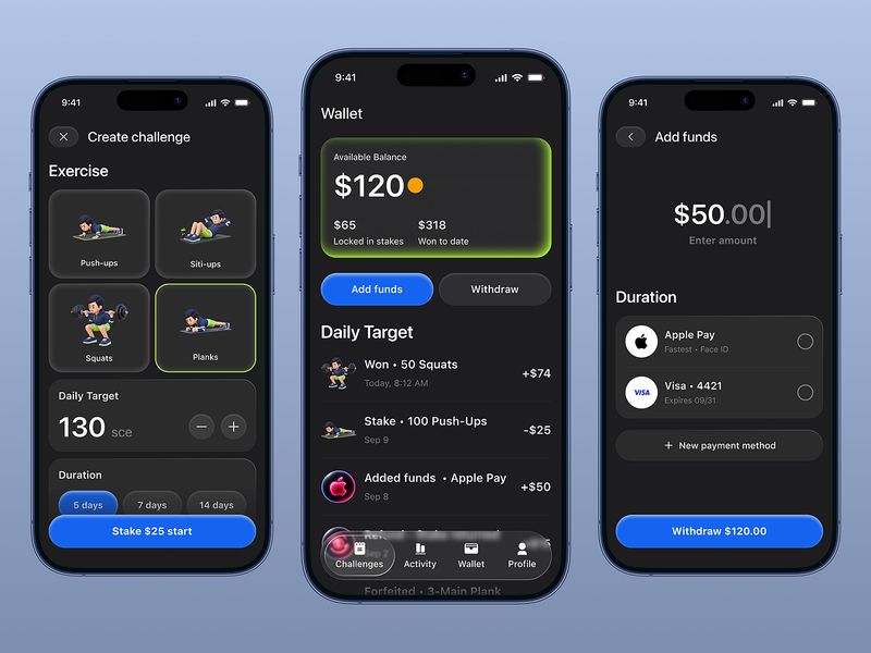 Fitness Challenge App | Workout Tracking App