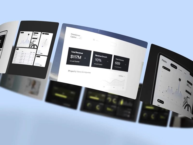 Dashboard UI UX Design Recap with Motion Graphic