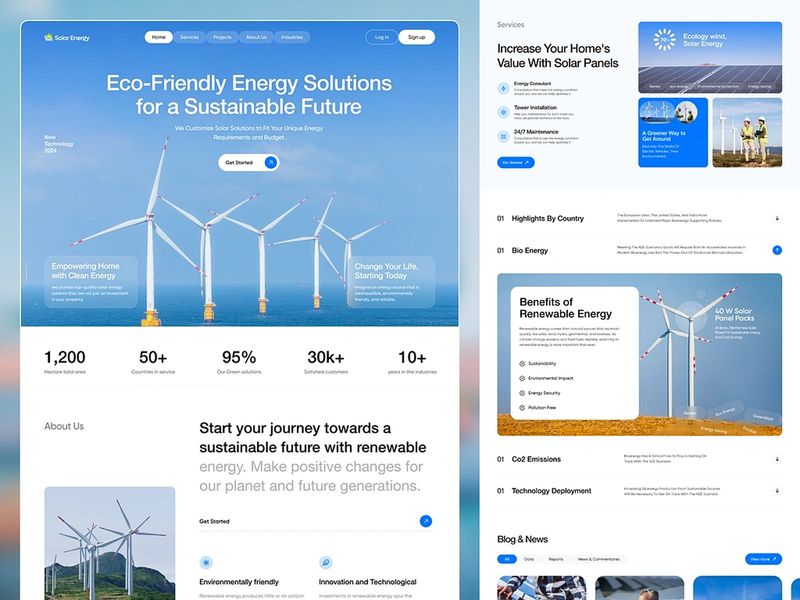 Eco Friendly Solar Energy Website | Orbix Studio