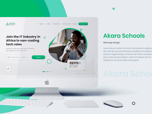 Akara School Website (UX/UI) Redesign on Behance
