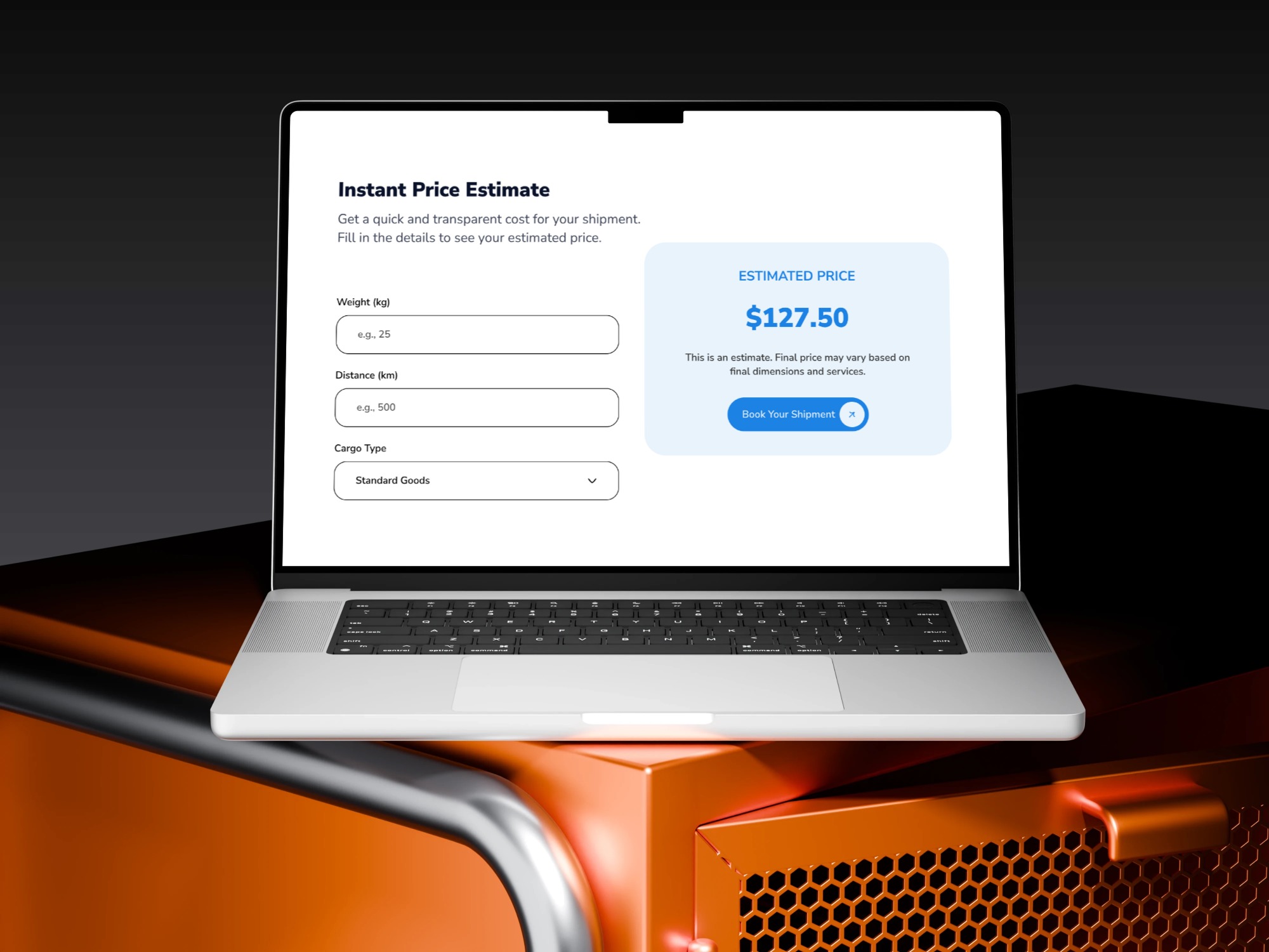 Cargo & Logistics Delivery Landing Page Image 0