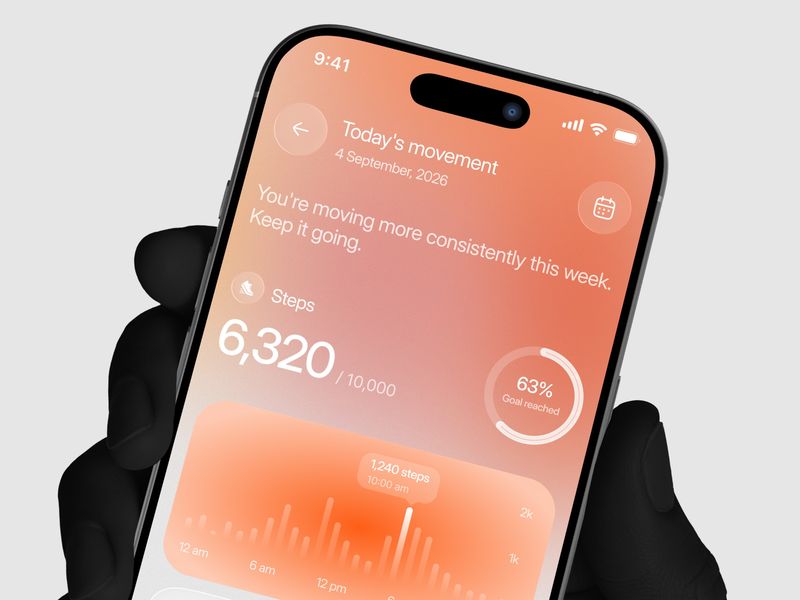 Wellness App: Daily Movement Screen