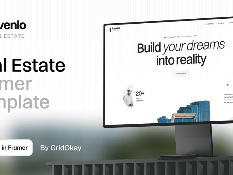 Avenlo — Framer template for real estate