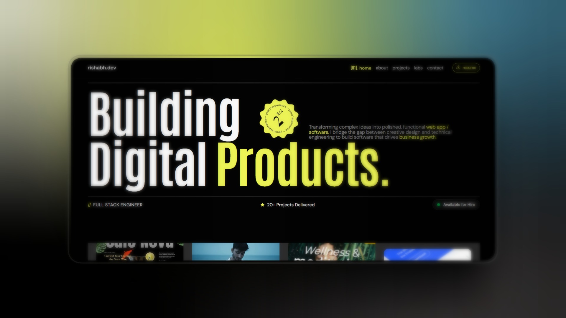 Rishabh | Full-Stack Architect Image 1