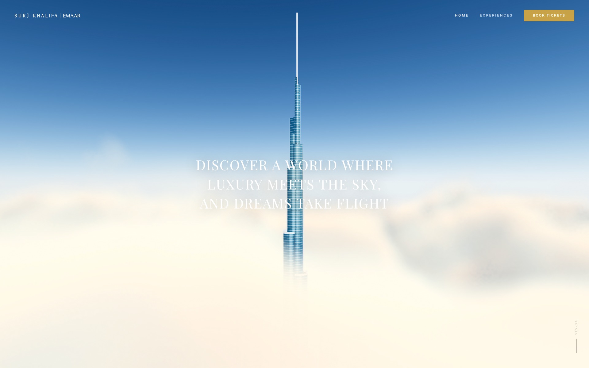 Burj Khalifa • Immersive 3D Website Design Concept Image 2