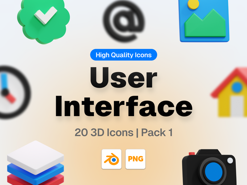 User Interface 3D Icon Pack - 20 Free Download User Interface 3D Icons | IconScout