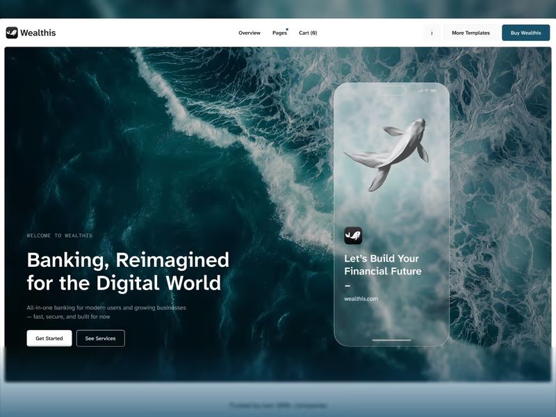 Wealthis - Webflow Ecommerce website template