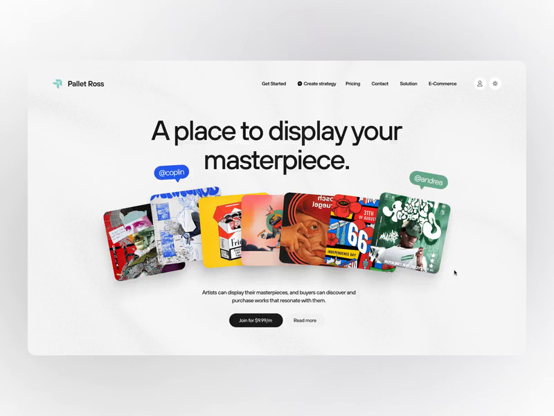 Pallet Ross - Landing Page Animation by Awsmd