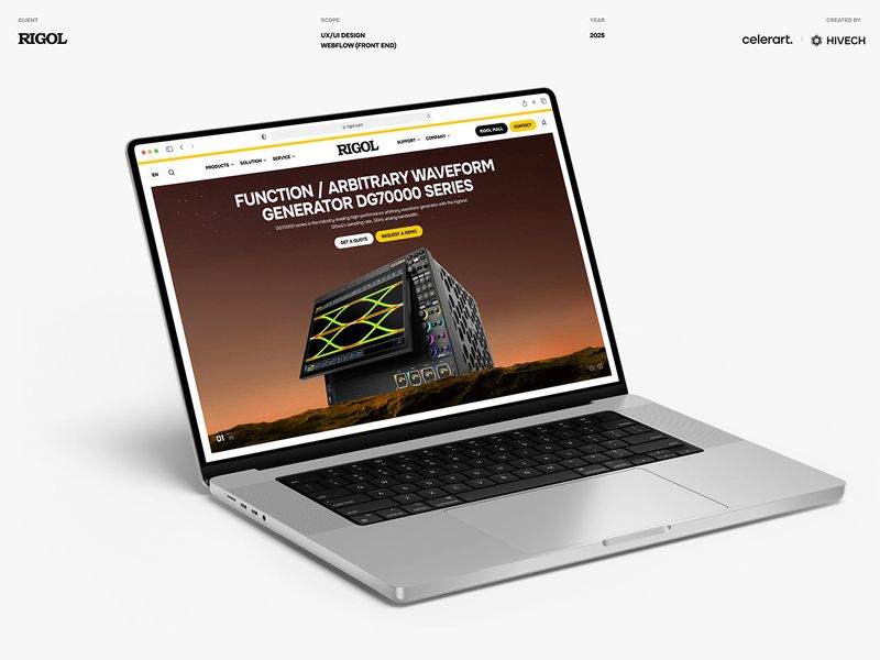 Website Redesign for Electronics Manufacturer - RIGOL