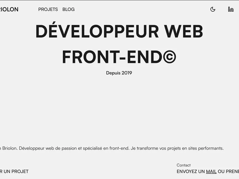 Augustin Briolon • Portfolio Développeur Web Front-End 🚀