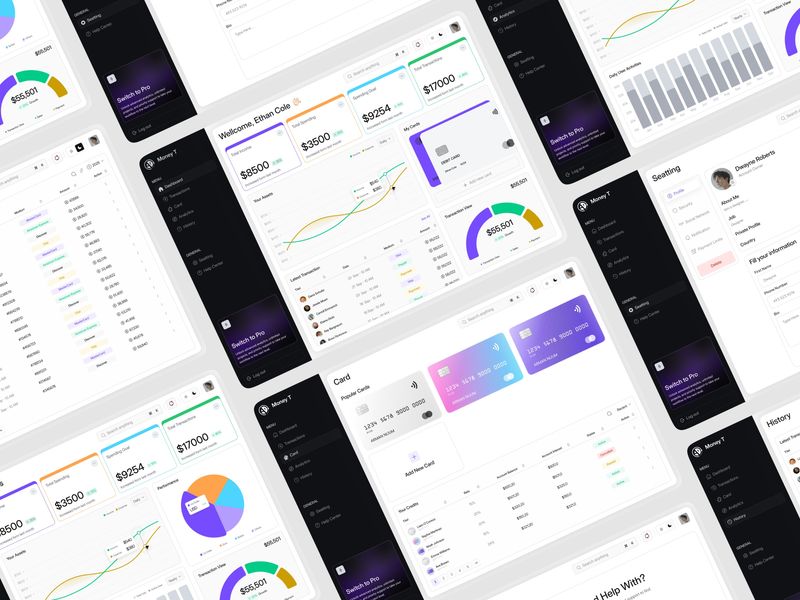 SaaS Admin Panel Design | Analytics, Transactions & Banking Web