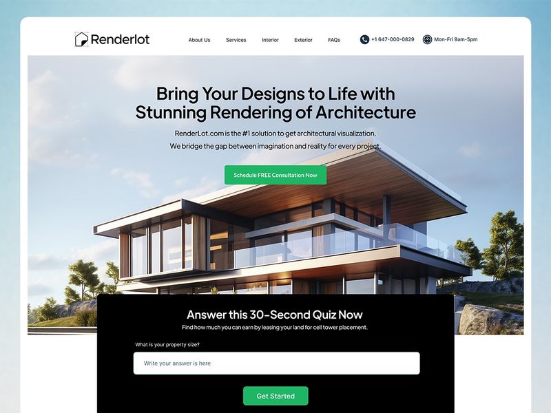 Renderlot Website Design