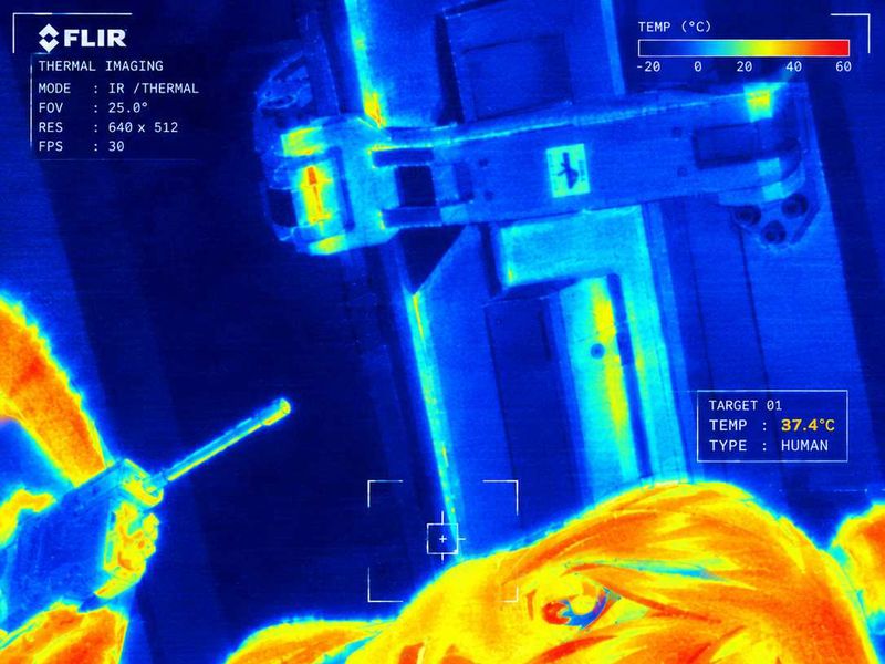 Asuka In Thermal Camera