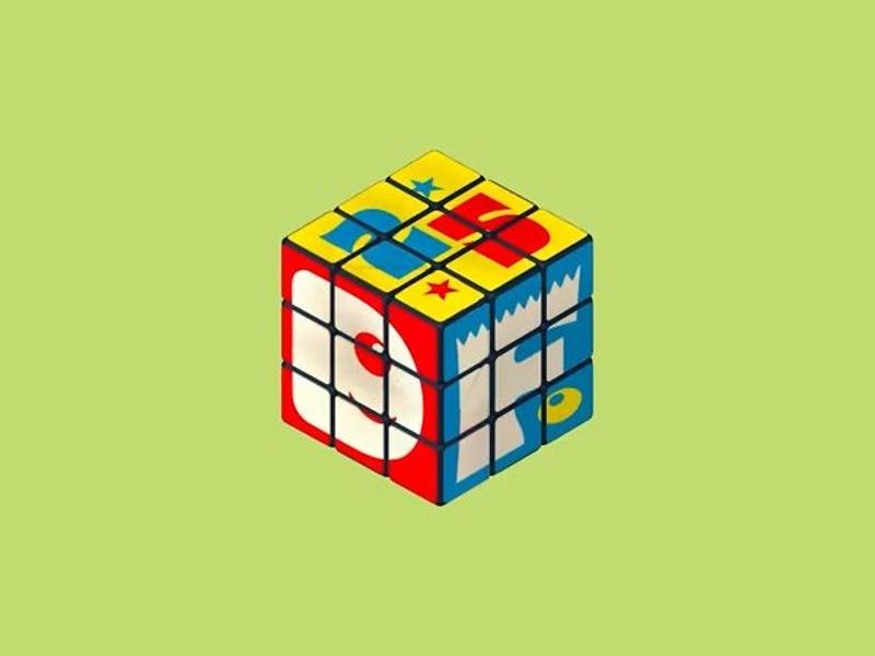 Rubik's Cube Countdown Animation | 3d Render Motion Gr