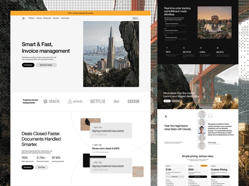 Streamlining SaaS Revenue & Legal Workflows 📄⚡ | Framer Website