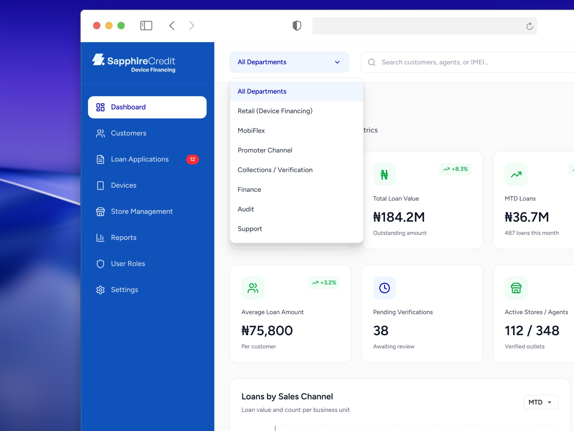 Sapphire Credit Device Financing 3.0 Design Image 0