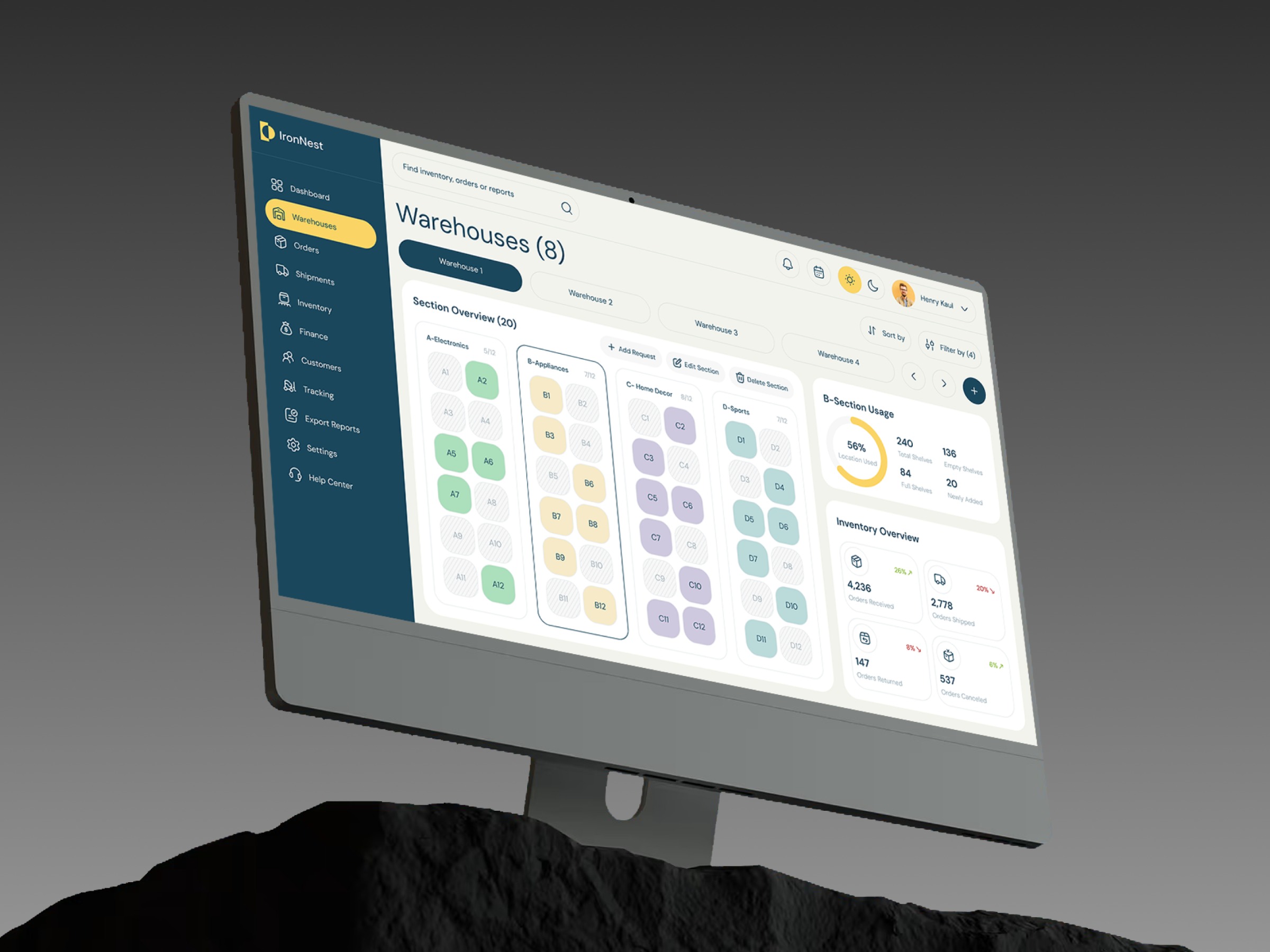 Warehouse Inventory Dashboard UI Design Image 6