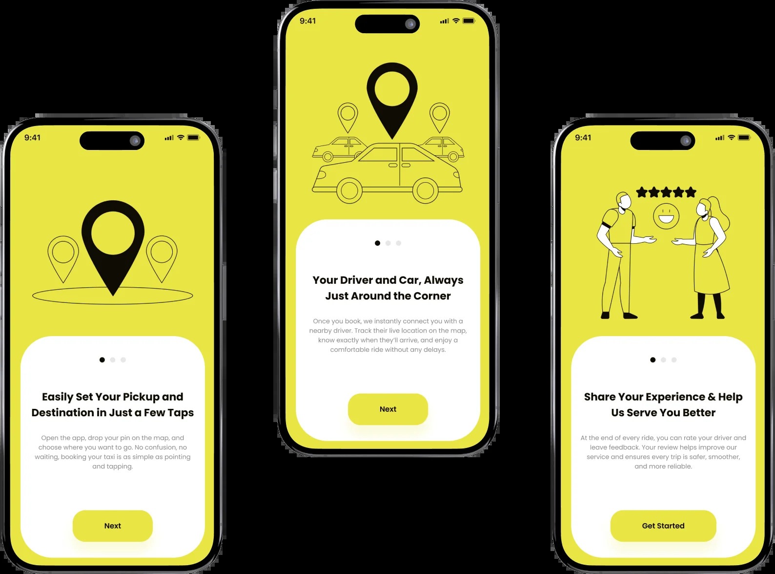Taxi Booking App Design Image 0
