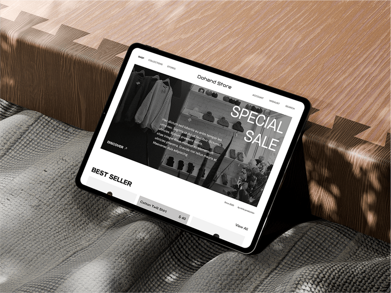 Dohand - Fashion Store E-Commerce Website UI