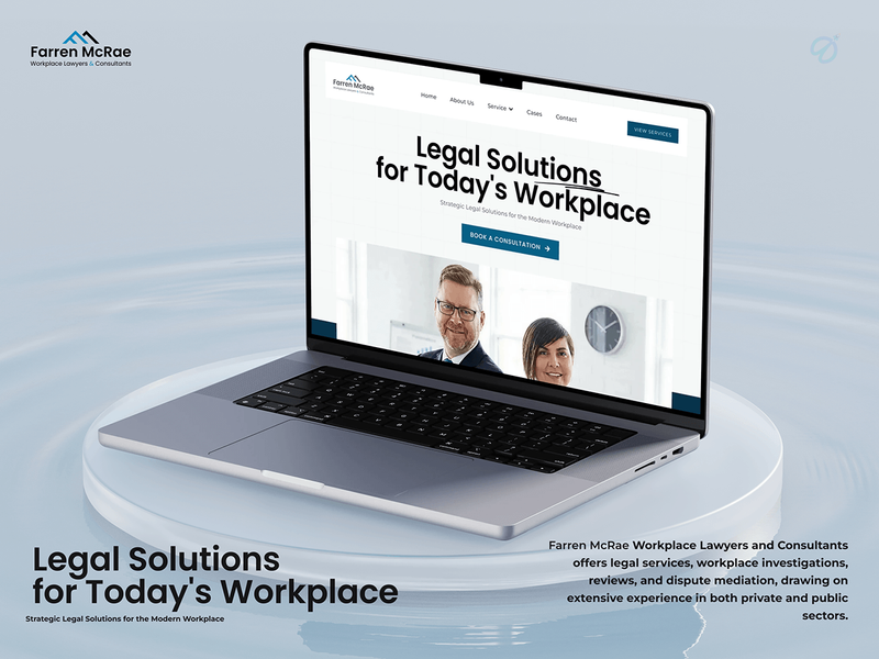 Farren McRae — Law Firm Website UI/UX Design
