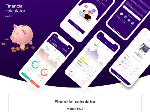 Financial Calculator | Track Your Expenses on Behance