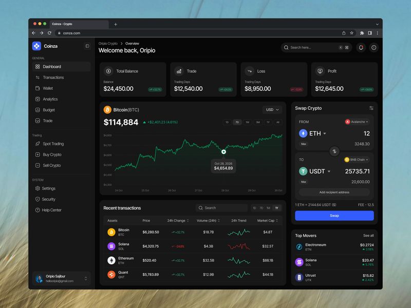 Crypto Wallet Dashboard