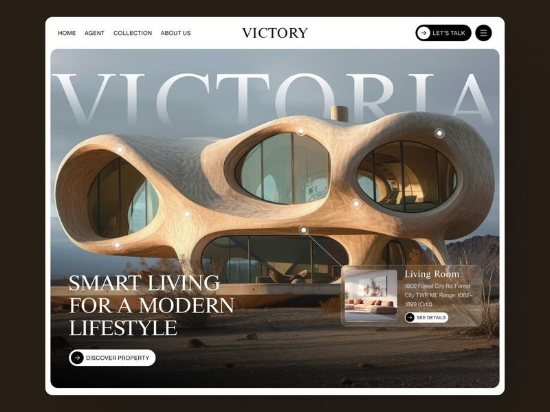 Real Estate Landing Page UI Design