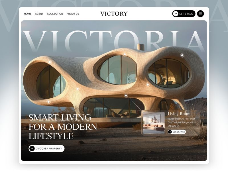Real Estate Landing Page UI Design