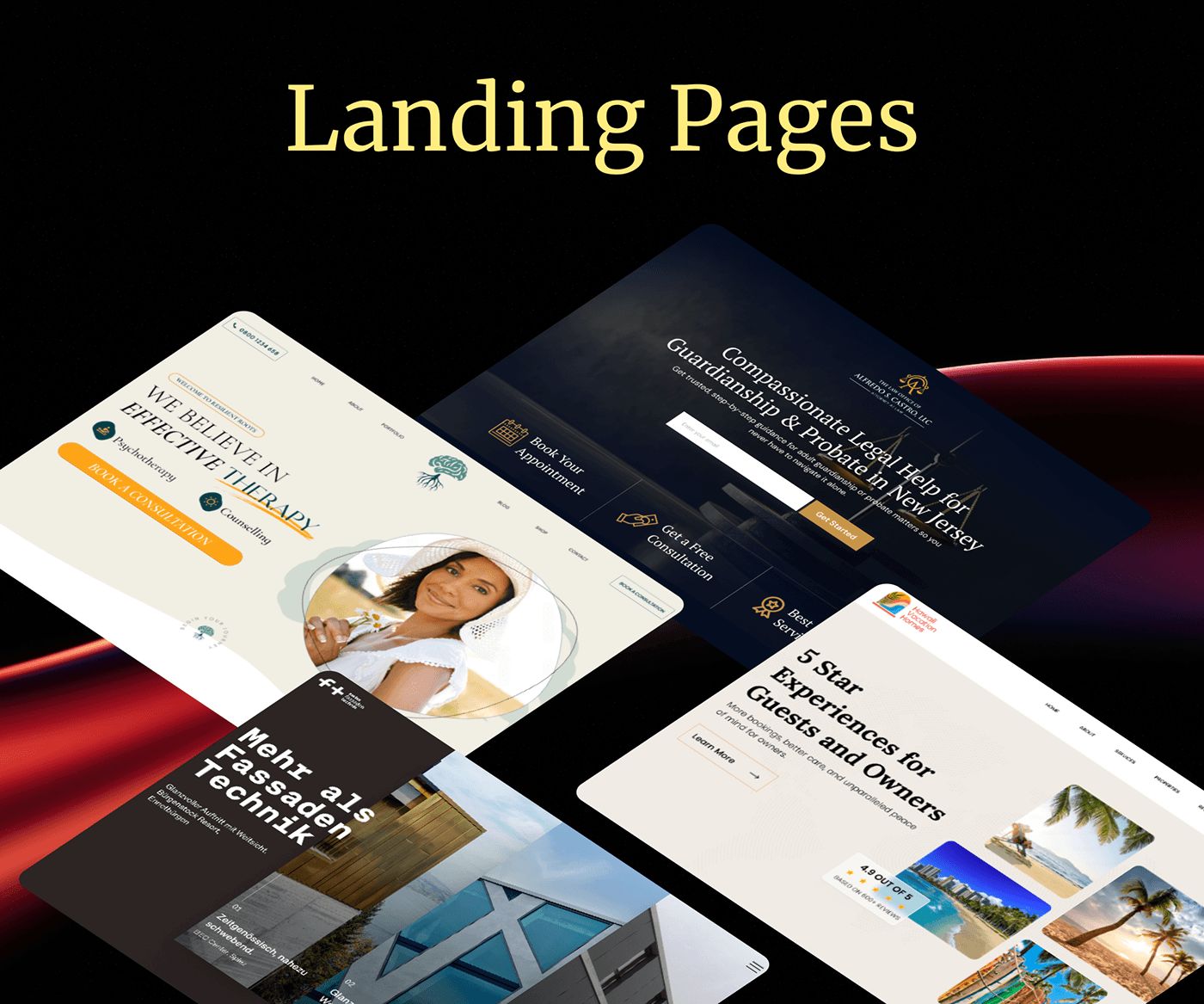 Landing Page Designs - UI/UX Design by Jawad Waqas on Muzli
