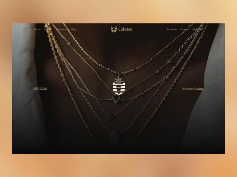 Celesse · Jewelry E-commerce Framer Template